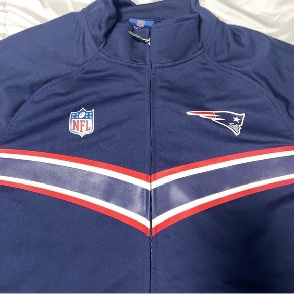Reebok Onfield Track Jacket New England Patriots 2XL Full Zip - Picture 3 of 7